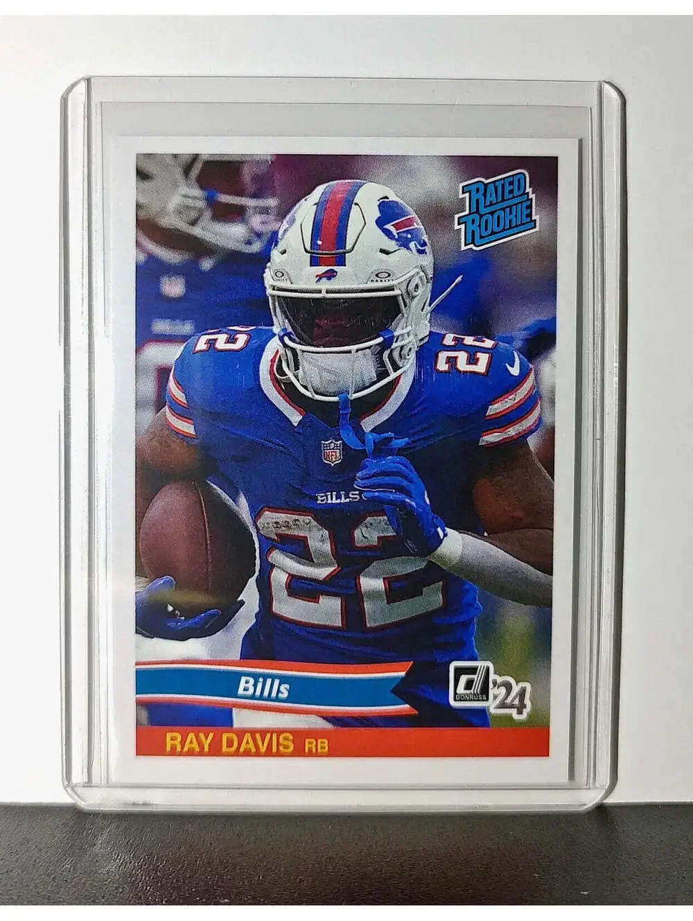 Ray Davis Rookie 2024 Panini Rated Rookie Retro NFL #10 Buffalo Bills 1 of 890